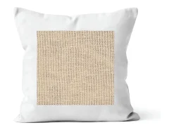 Soleil d'ocre Ropa De Casa-Cojín de algodón lavado 40x40 cm YUTE Blanco