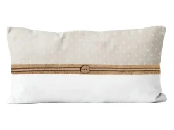 Soleil d'ocre Cojín de algodón 32X50 cm CANDICE, por Beige Sale