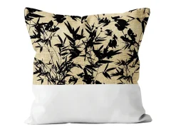Soleil d'ocre Cojín de algodón 40x40 cm MAYLINE Blanco Discount