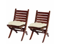 Best MCW Cojín de asiento Milano (juego de 2), Crema