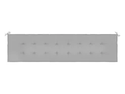 Ropa De Casa-Cojín de banco de jardín tela Oxford 200x50x3 cm ES202718 Gris