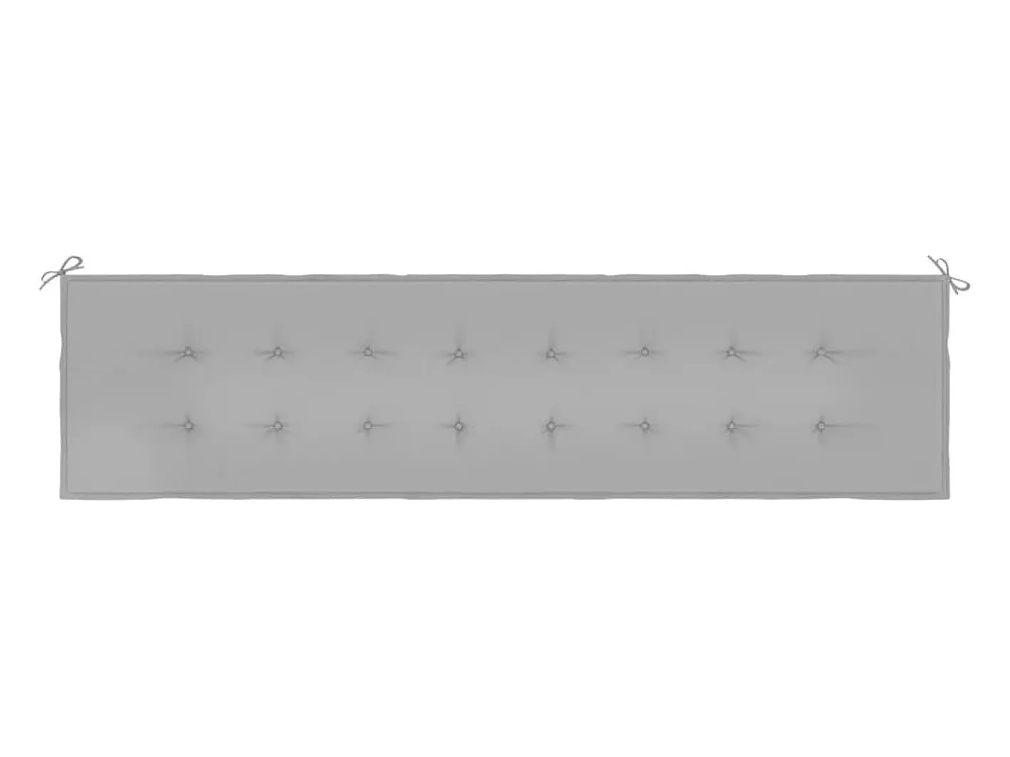 Ropa De Casa-Cojín de banco de jardín tela Oxford 200x50x3 cm ES202718 Gris