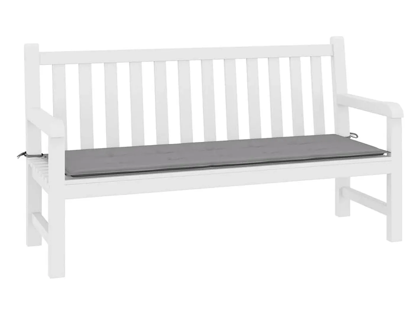 Ropa De Casa-Cojín de banco de jardín tela Oxford 200x50x3 cm ES202718 Gris