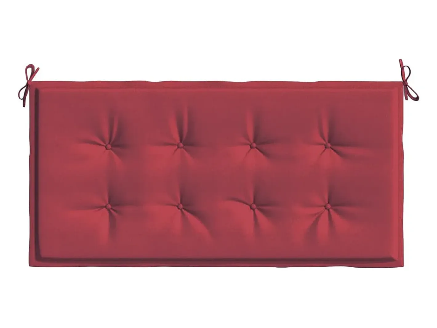 Outlet Cojín de banco de jardín tela Oxford tinto 100x50x3 cm ES891713 Rojo