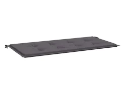 Ropa De Casa-Cojín de banco de jardín tela Oxford 100x50x3 cm ES453752 Gris antracita