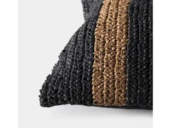 Hot Cojín de Fibra natural 40 x 60- Nomad Negro