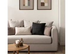 Ropa De Casa-Cojín de Fibra natural 45 x 45- Nomad Negro