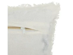 Atmosphera Cojín de panal de abeja Blanco Sale
