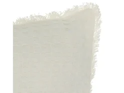 Atmosphera Cojín de panal de abeja Blanco Sale
