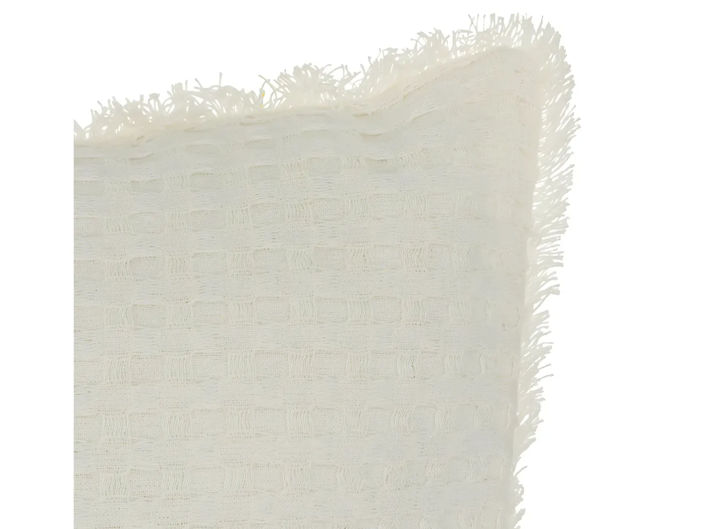 Atmosphera Cojín de panal de abeja Blanco Sale