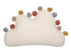 Atmosphera Cojín de poliéster beige 50x30x12cm Multicolor Discount