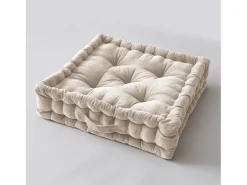 L’effet papillon Cojín de suelo 50 x 50 x 10 cm CÉSAR Pampa Beige Discount