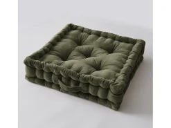 L’effet papillon Cojín de suelo 50 x 50 x 10 cm CÉSAR Tomillo Marru00f3n Outlet