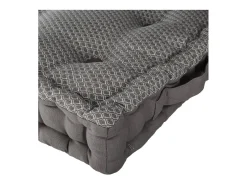 Atmosphera Ropa De Casa-Cojín de suelo de estilo geométrico Gris