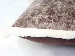 MCW Ropa De Casa-Cojín decorativo imitación ante Marru00f3n