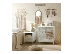 Atmosphera Ropa De Casa-Cojín desenfundable de macramé Beige