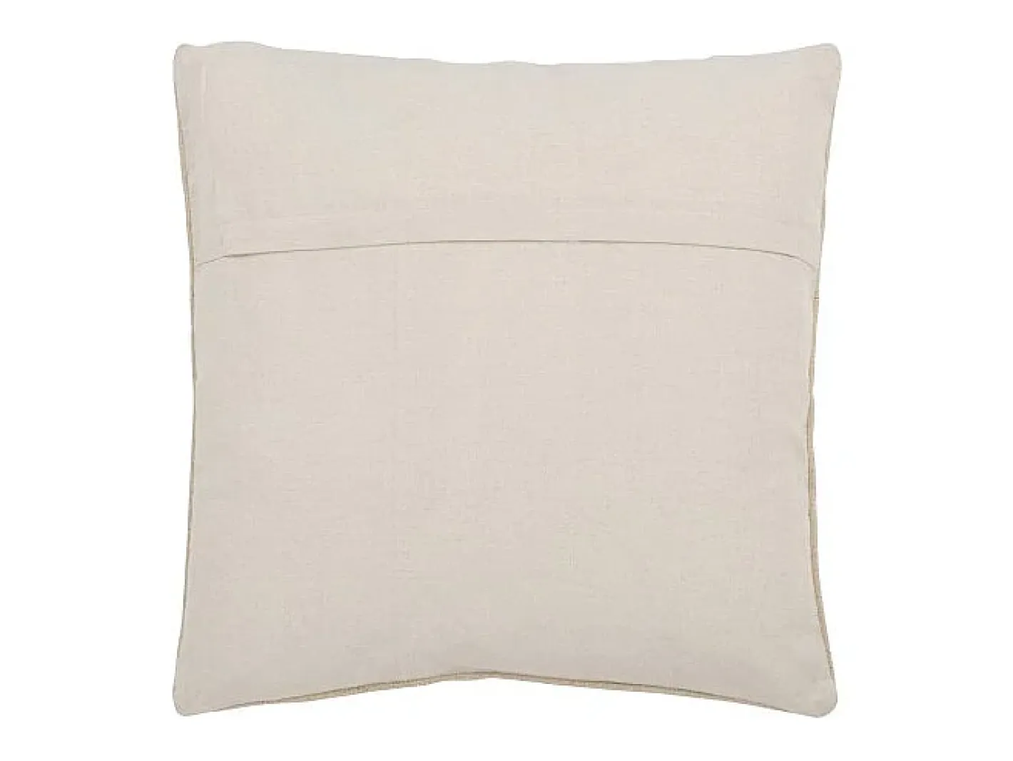 J-Line Cojín Diamantes+Flechas en Algodón/Lino/Poliéster Beige 45x15x45 cm Crema Outlet