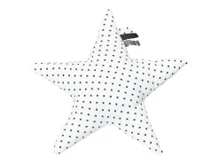 Sauthon Ropa De Casa-Cojín estrella algodón 30x8cm Blanco