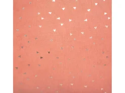 Atmosphera Cojín estrella motivos metalizados Terracota Best