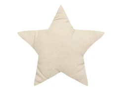 Atmosphera Cojín estrella motivos metalizados Beige Hot