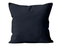 Soleil d'ocre Cojín extraíble 40x40 cm ALIX jean blue Azul oscuro Sale