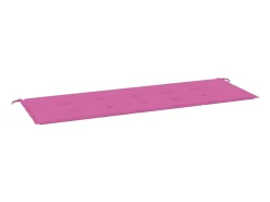 Discount Cojín para banco de jardín tela Oxford 150x50x3 cm ES975908 Rosa