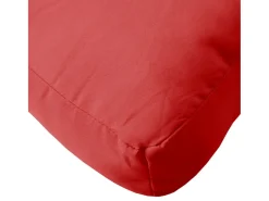 Clicnbuy Ropa De Casa-Cojín para palets de tela 58x58x10 cm Rojo