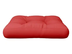 Clicnbuy Ropa De Casa-Cojín para palets de tela 58x58x10 cm Rojo