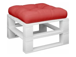 Clicnbuy Ropa De Casa-Cojín para palets de tela 58x58x10 cm Rojo