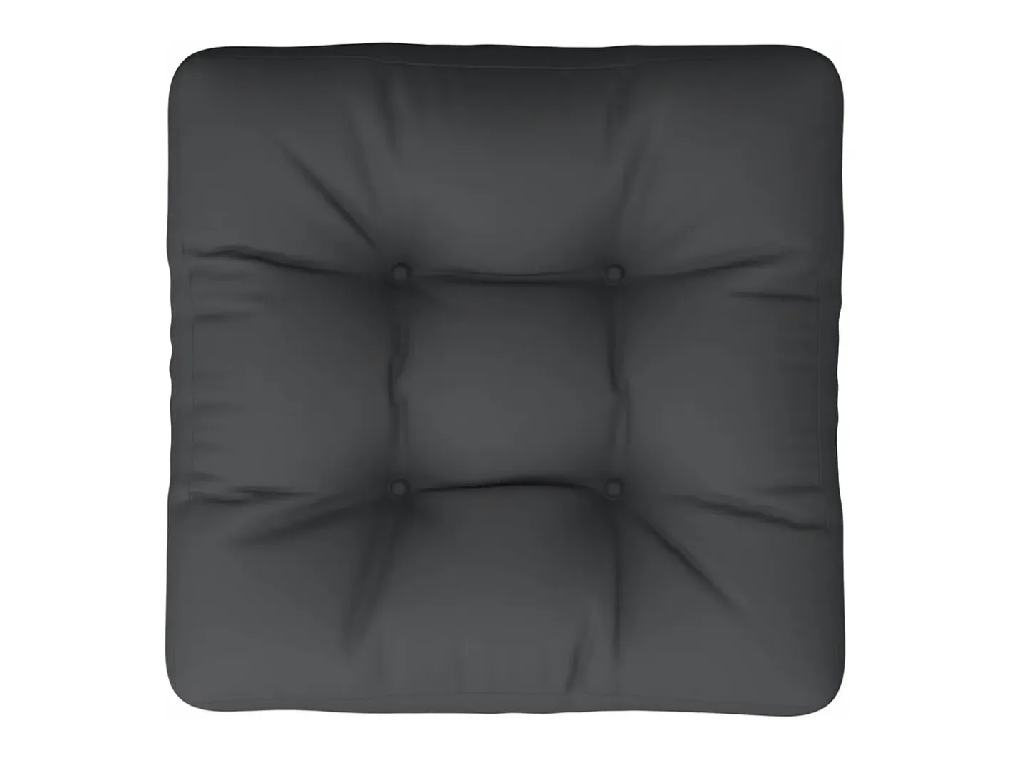 Clicnbuy Cojín para palets tela 60x60x12 cm Negro Hot