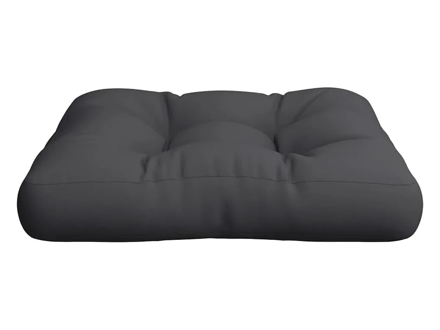Clicnbuy Cojín para palets tela 60x60x12 cm Negro Hot