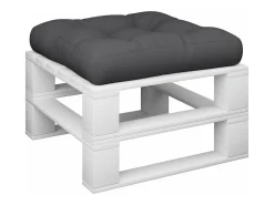 Clicnbuy Cojín para palets tela 60x60x12 cm Negro Hot