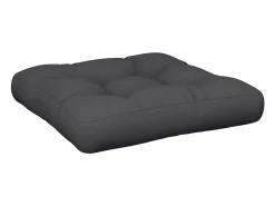 Clicnbuy Cojín para palets tela 60x60x12 cm Negro Hot