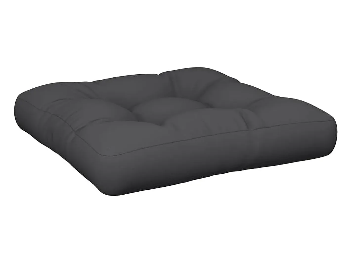 Clicnbuy Cojín para palets tela 60x60x12 cm Negro Hot