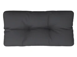 Clicnbuy Cojín para palets tela 70x40x12 cm Negro Hot