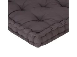Hot Clicnbuy Cojín para palés algodón 120x40x7 cm Gris antracita