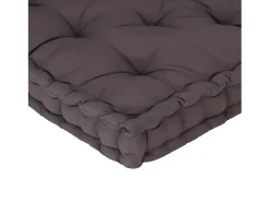 Cojín para palés algodón 120x40x7 cm ES509275 Gris antracita Discount