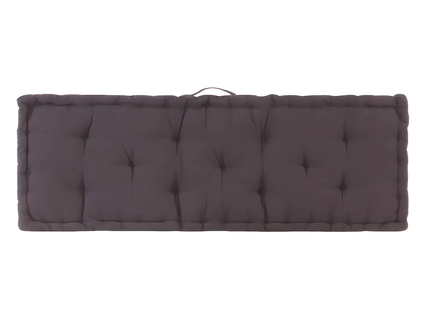 Cojín para palés algodón 120x40x7 cm ES509275 Gris antracita Discount