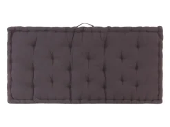 Clicnbuy Ropa De Casa-Cojín para palés algodón 120x80x10 cm Gris antracita
