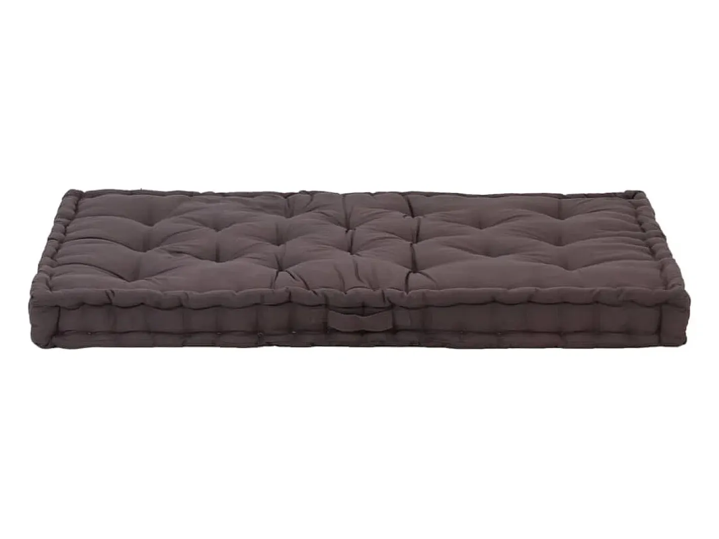 Clicnbuy Ropa De Casa-Cojín para palés algodón 120x80x10 cm Gris antracita