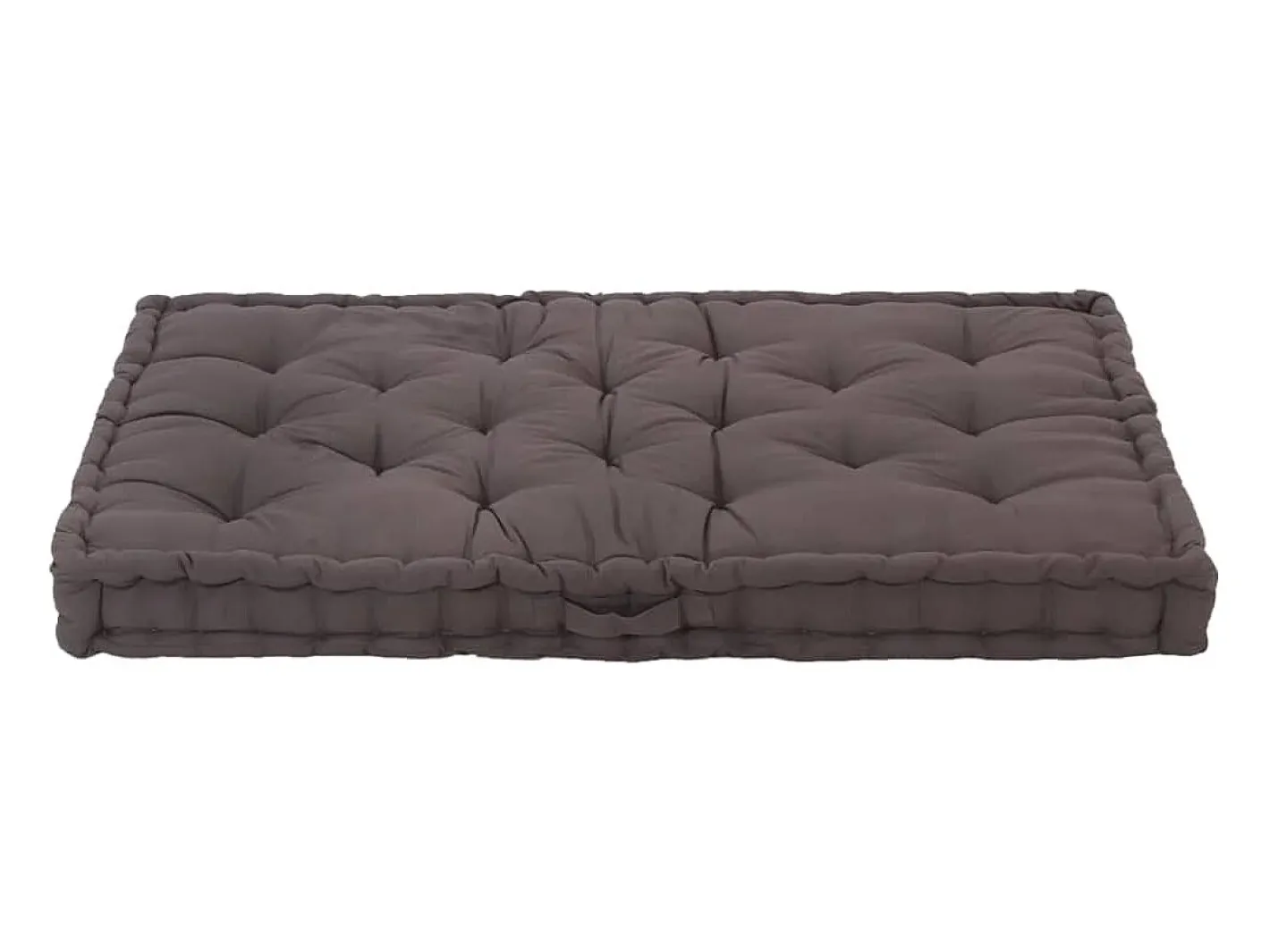 Clicnbuy Ropa De Casa-Cojín para palés algodón 120x80x10 cm Gris antracita