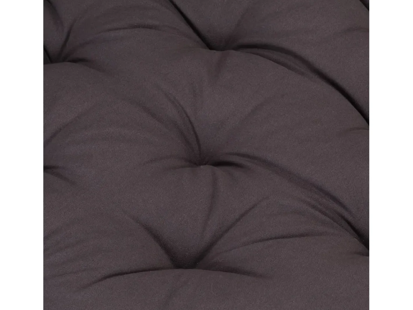 Clicnbuy Ropa De Casa-Cojín para palés algodón 120x80x10 cm Gris antracita
