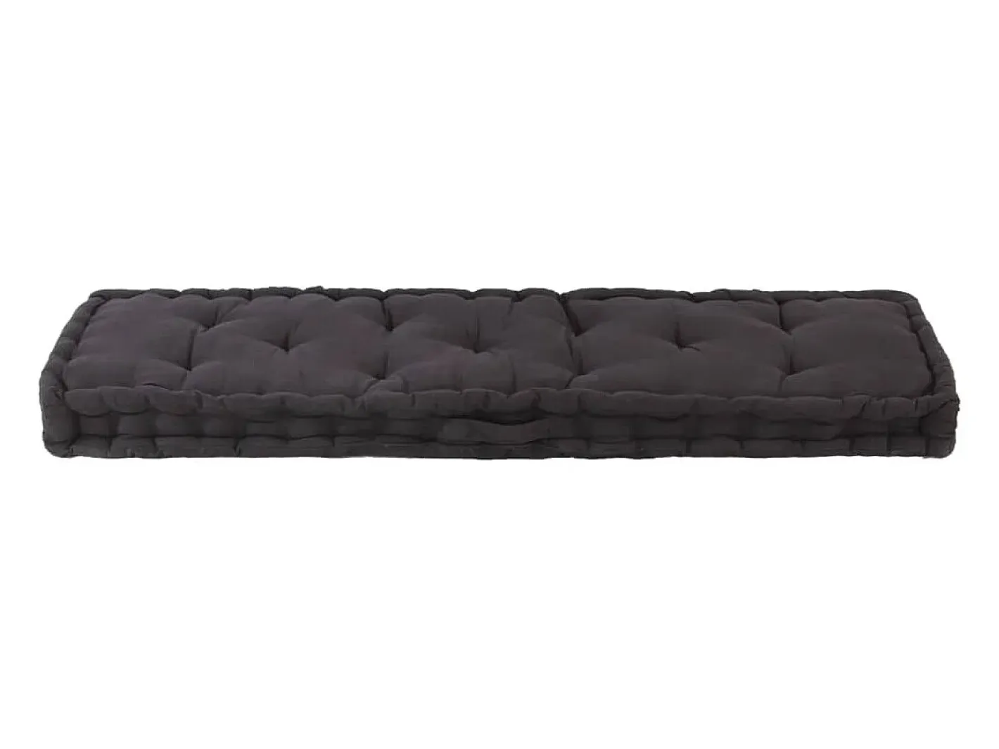 Discount Clicnbuy Cojín para palés algodón 120x40x7 cm Negro