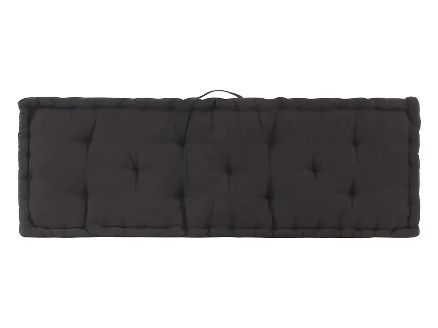 Discount Clicnbuy Cojín para palés algodón 120x40x7 cm Negro