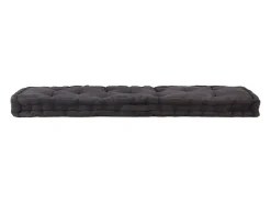 Discount Clicnbuy Cojín para palés algodón 120x40x7 cm Negro