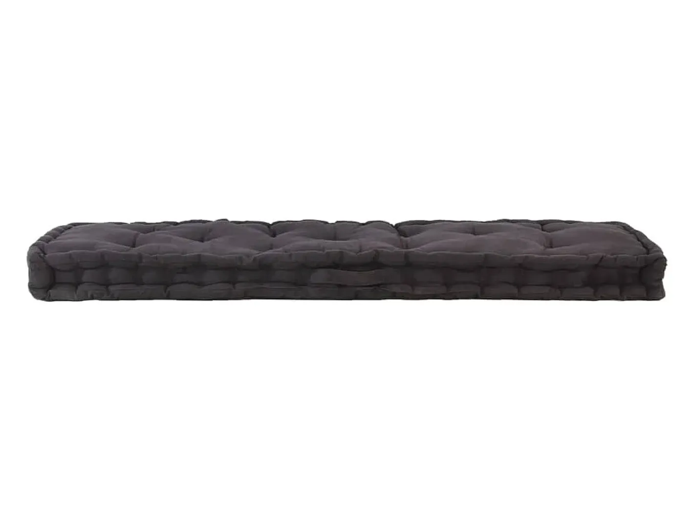 Discount Clicnbuy Cojín para palés algodón 120x40x7 cm Negro