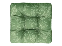 Ropa De Casa-Cojín para palés tela estampado de hojas 60x60x12 cm ES157560 Verde