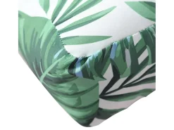 Clearance Clicnbuy Cojín para palés tela estampado de hojas 60x40x12 cm Verde