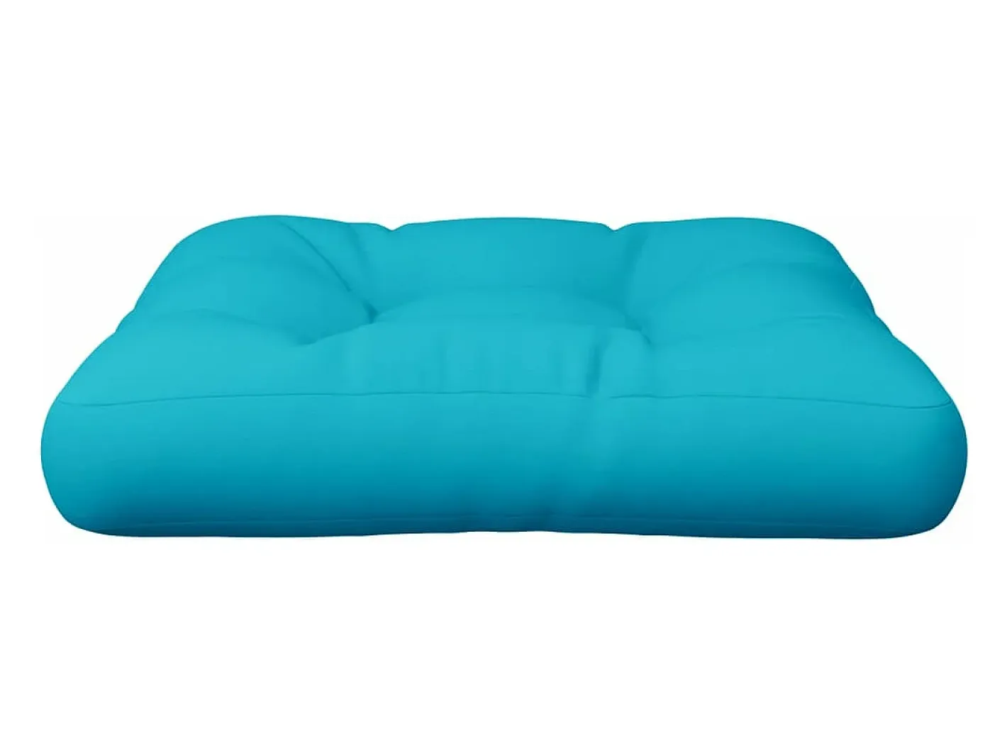 Clicnbuy Ropa De Casa-Cojín para palés tela Oxford turquesa 58x58x10 cm Azul turquesa