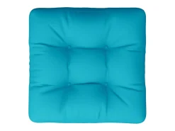 Discount Clicnbuy Cojín para palés tela Oxford turquesa 60x61,5x10 cm Azul turquesa